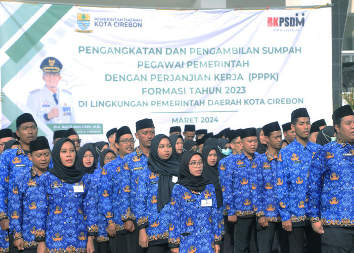 SEMANGAT: PPPK menjadi bagian Pemda Kota Cirebon, dalam memberikan pelayanan prima kepada masyarakat. Untuk itu, harus terus menjaga semangat kinerja.