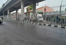 Areal Bawah Flyover Gebang Sudah Dipagar