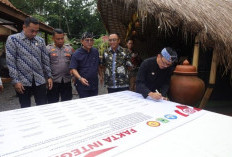Dukung Kabupaten Angklung, Disdikbud Teken Fakta Integritas