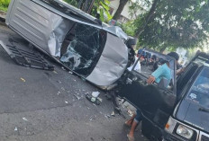 Avanza Hilang Kendali, Pengendara Motor Luka Serius