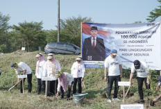 Gerakan Penanaman 100 Ribu Pohon, BPN Majalengka Tanam di Kecamatan Cigasong