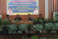 Program Ketahanan Pangan Lokal, Desa Cileuya Bagikan 10 Jenis Bibit Tanaman