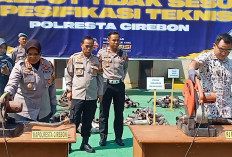 Jaga Ketenangan Kabupaten Cirebon, Polresta Cirebon Musnahkan 1.350 Knalpot Bising