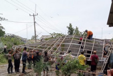 Angin Puting Beliung Terjang Desa Pabean Ilir