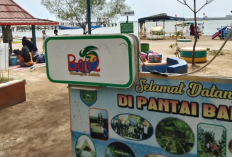 Objek Wisata Pantai Bali 2 Pengunjung Bisa Swafoto dengan Latar Belakang Love 