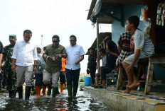 Pj Gubernur Jabar Tinjau Dampak Rob Eretan Indramayu